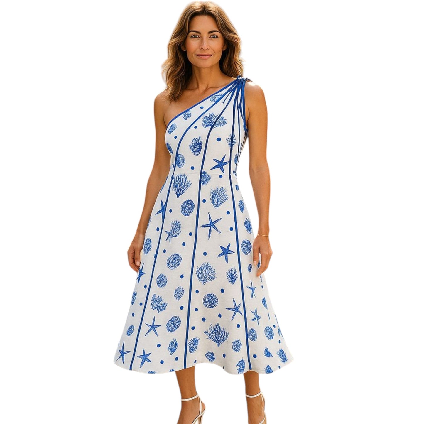 Nautical Chic Midi Dress summer dres marine dress vacation dress summer puerto rico vacation boutique