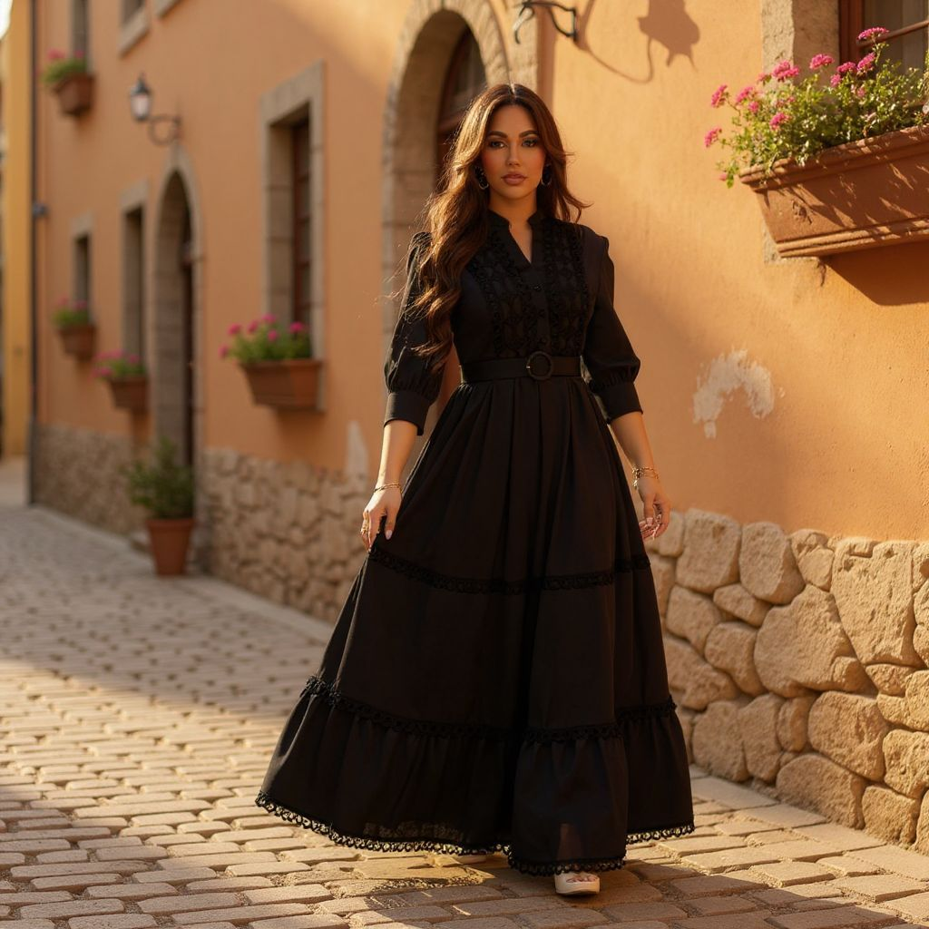 Isadora Black Maxi Dress