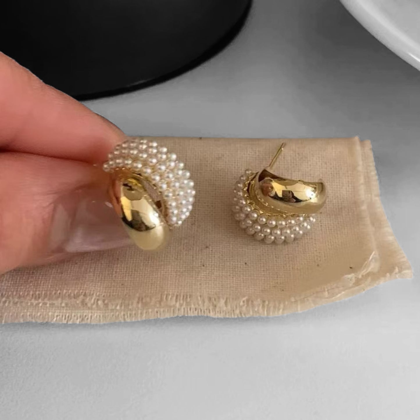 Golden Symphony Earrings