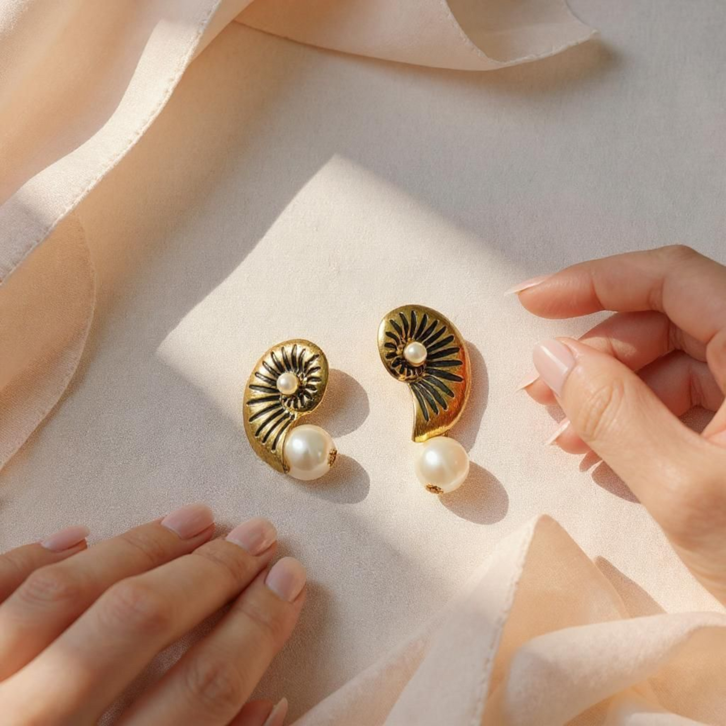 Summer beach earrings
