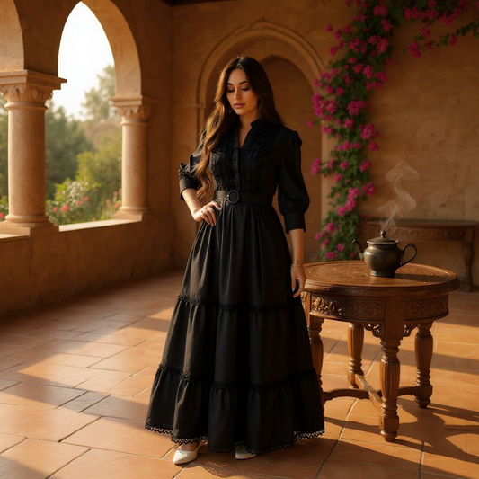 Isadora Black Maxi Dress
